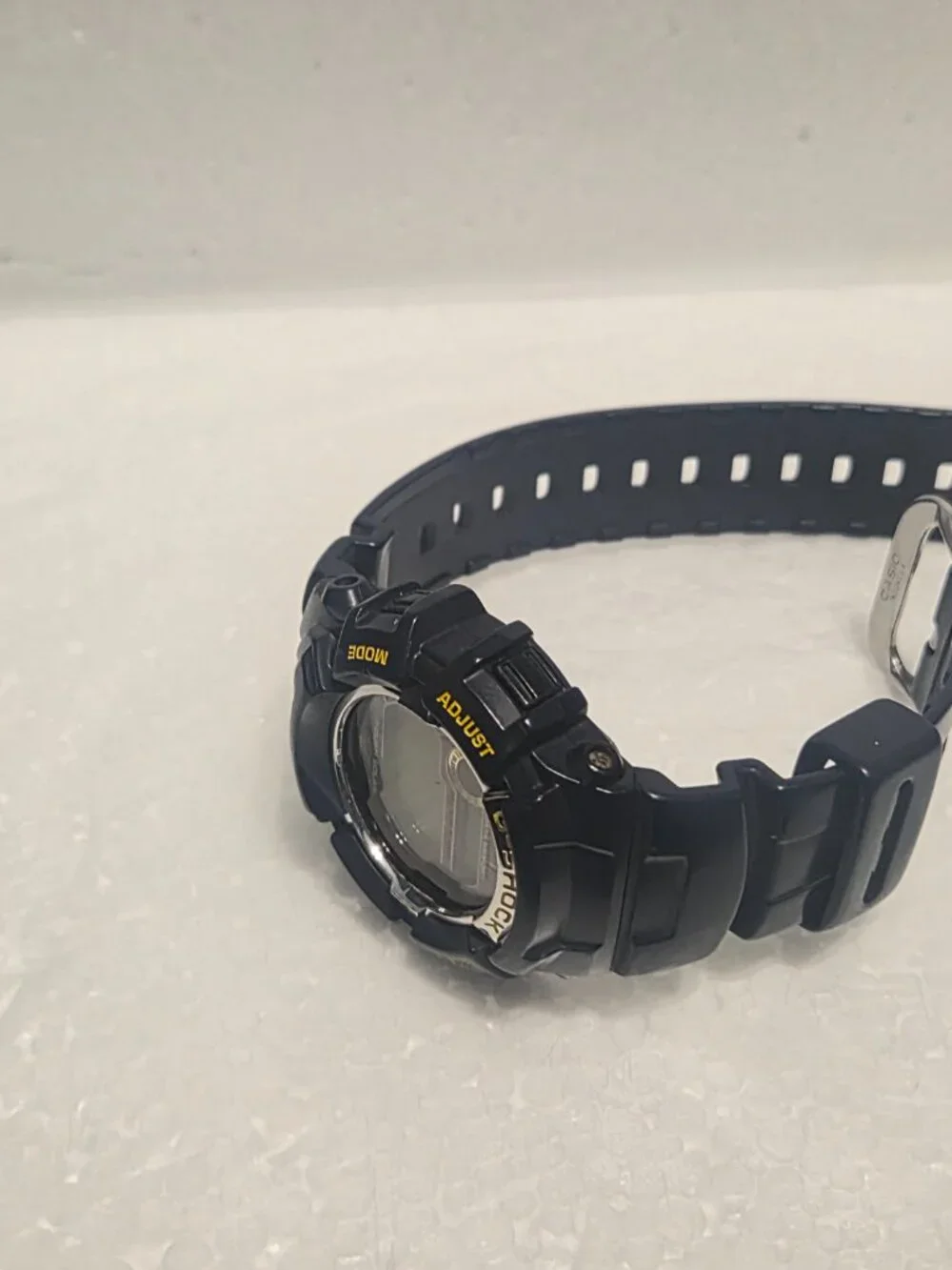 Casio G Shock Digital Blue and yellow